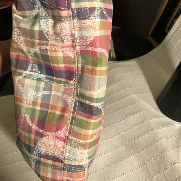 Coach signature satchel with sequin Cs - Picture 7 of 8